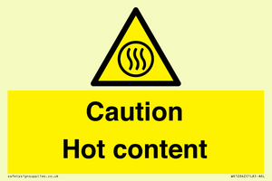 Caution Hot content